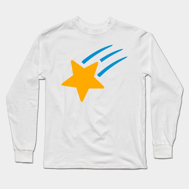 Shooting Star Emoticon Long Sleeve T-Shirt by AnotherOne